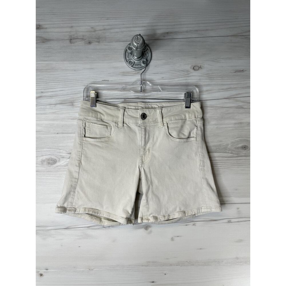 American Eagle Outfitters Shorts Womens 6 Beige Super Stretch‎ Midi 5 Pocket